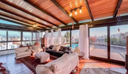 Elegance Imóveis vende cobertura com 483 m2 privativos, 3 dormitórios, suíte, piscina, 4 vagas box garagem Auxiliadora Porto Alegre.