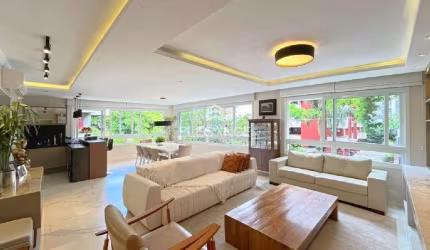 Apartamento para comprar com 170 m2, 3 dormitórios 3 suítes, 3 vagas/box garagem, lavabo, churrasqueira, Petrópolis Porto Alegre. Elegance Imóveis