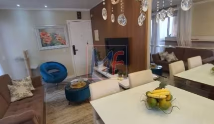 REF 16.275 Lindo apartamento Jardim Olavo Bilac - SBC ,54 m²a.u., 2 quartos, sala, sacada, cozinha, banheiro, área de serviço, 1 vaga e Lazer.