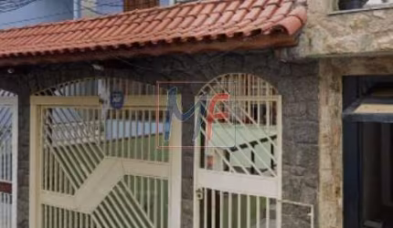 REF 16.264 - Lindo sobrado na Vila Costa Melo de 300 m² a.u.,  mobiliado, 3 quartos (1 suíte) , sala, cozinha, quintal, sótão, lavanderia, 4 vagas.