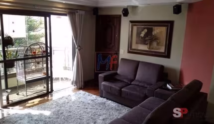 REF 16.355 - Lindo apartamento de 136m², com 3 quartos sendo 1 suíte, lavabo,  cozinha ampla com copa, 2 varandas, salas, 3 vagas e Lazer.