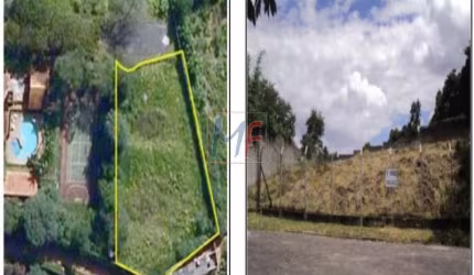 Terreno com 2.326 m² asfaltado, água e luz, todo murado, limpo e sem vegetação, em condomínio fechado , na Granja Viana. ZER  REF 7154 -