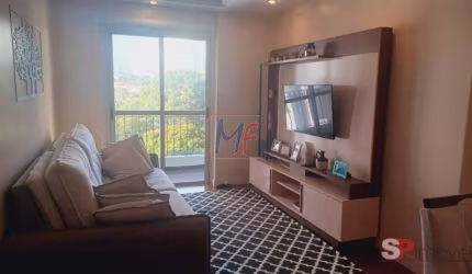 Excelente apto na Vila Romero, 74m² a.u., 3 dormitórios (1 suíte), sala, cozinha, sacada, 1 vaga e lazer. Aceita permuta (REF 17.477)