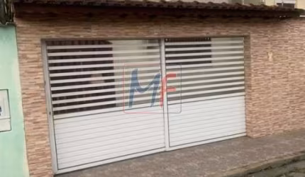 Excelente sobrado em Mongaguá - SP, com 126m² a.u., 3 dormitórios, sala, cozinha, quintal, churrasqueira e 2 vagas (REF 18.405)
