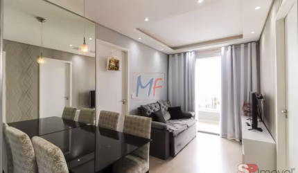 Excelente apto no Brás, com 49m² a.u., 2 dormitórios, sala, cozinha, sacada envidraçada, 1 vaga, lazer (REF 18.554)