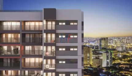 Excelente apto na Pompéia, 33m² a.u., 1 dormitório, sala cozinha,  lazer. Prox. Allianz Parque, Sesc Pompeia (REF 18.724)