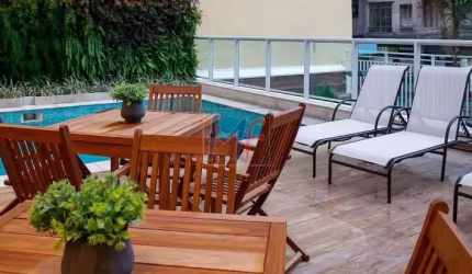 Excelente apto na Bela Vista, com 64m² a.u., 2 dormitórios (1 suíte), sala, cozinha, lavanderia, terraço, 1 vaga, lazer (REF 18.777)