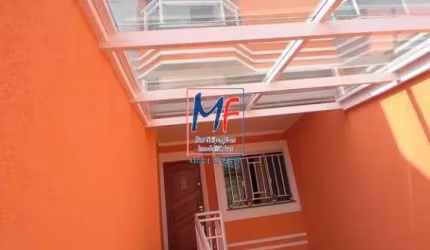 Excelente sobrado na Vila Euthalia, 150m² a.u., 3 dormitórios (1 suíte), sala com 2 ambientes, cozinha, lavanderia, espaço gourmet com churrasqueira, 5 vagas (REF 20.074)