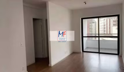 Excelente apto no Itaim Bibi, com 70m² a.u., 2 dormitórios (1 suíte), sala com 2 ambientes, cozinha americana, área de serviço, varanda, 1 vaga, lazer (REF 19.675)