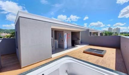 REF 16.932 - Bela cobertura no Tremembé, 153m² a.u., 3 quartos (2 suítes), sala, cozinha, banheiro, terraço gourmet, spa, jacuzzi e 2 vagas.