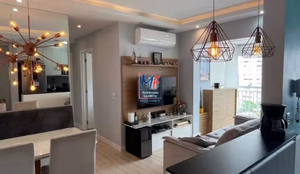 Excelente apto em Quinta da Paineira, com 57m² a.u., 2 dormitórios (1 suíte), sala, cozinha, lavanderia, varanda envidraçada, 1 vaga, lazer (REF 20.194)