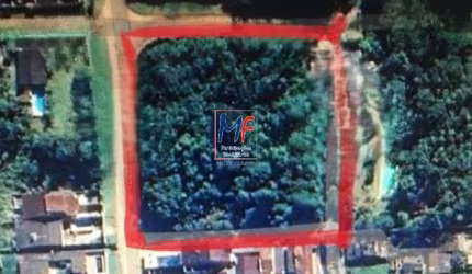 Excelente terreno em Boraceia, Bertioga SP,  7.556 m² de área, a 750 m da Praia, com 4 frentes. Prox. Rua Fernando Pessoa . Zoneamento ZM.  (REF 20.339)