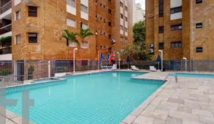 Excelente apto em Moema, com 90m² a.u., 3 dormitórios (1 suíte), sala, 1 vaga, lazer. Prox. Metrô Moema (REF 20.440)