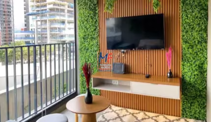 Excelente apto studio  Sumaré, com 28m² a.u., 1 dormitório, sala, cozinha, varanda, lazer. Prox. Metrô V. Madalena (REF 20.702)