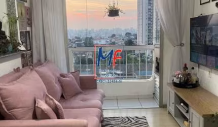 Excelente apto na Vila Paiva, com 44m² a.u., 1 dormitório, sala, cozinha americana, sacada envidraçada, 1 vaga, lazer. Prox. Av. Alberto Byington (REF 21.039)