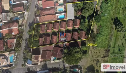 Excelente pousada em Itanhaém/SP, 3000m² a.t., com 13 chalés em estilo rústico, estacionamento privativo, salão de festas, salão de jogos, gazebo de lazer (REF 19.940)