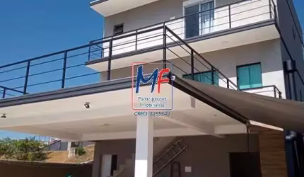 Excelente sobrado em cond. fechado em Bragança Paulista/SP,  360m² a.u., 4 dormitórios (1 suíte), sala, cozinha, varanda, churrasqueira, piscina, 3 vagas, lazer (REF 20.930)