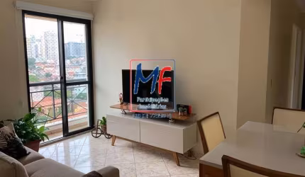 Excelente apto na Chácara Inglesa, com 80m² a.u., 2 dormitórios, sala, cozinha, lavanderia, sacada, 1 vaga, lazer. Prox. Metrô Praça da Árvore (REF 21.110)