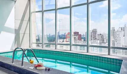 Excelente Apartamento  tipo Flat com   33 m²,  1 suíte, vaga garagem e lazer no  Jardins.  Aceita permuta. Boa Localização. (REF: 10.318)