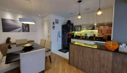 REF: 14.099 - Apartamento com 69 m², 2 quartos 1 suíte + 1 wc social, sala ampliada, 2 vagas, armários planejados em todos os cômodos.