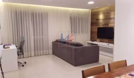 REF: 14.502 - Lindo apartamento de 87 m², todo reformado, sala estendida, 2 dormitórios com armários (1 suíte), 2 vagas cobertas e  lazer.