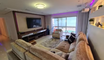 REF: 14.905 - Lindo apartamento  Belenzinho, 168 m², mobiliado, 4 quartos (2 suítes) sala, varanda, cozinha, área de serviço, 3 vagas e lazer.
