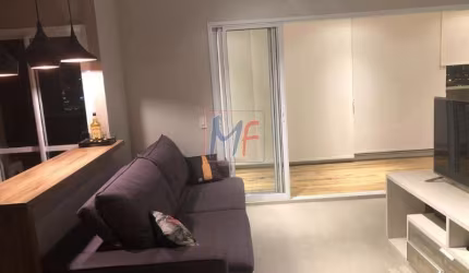 REF: 14.938 - Lindo Studio, com 55 m² de área privativa, 1 dormitório, varanda enorme,  e bem decorada com móveis planejados, 1 vaga.