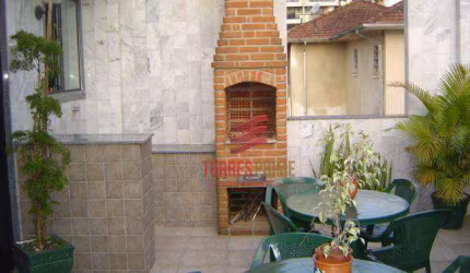 Sobrado Triplex com 3 dormitórios com 3 suítes para alugar, 320 m² por R$ 7.800/mês - Gonzaga - Santos/SP