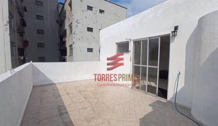 Cobertura com 2 dormitórios à venda, 108 m² por R$ 440.000,00 - José Menino - Santos/SP
