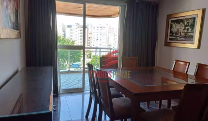 Apartamento com 3 dormitórios para alugar, 118 m² por R$ 9.334,75/mês - Boqueirão - Santos/SP