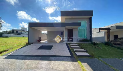 Linda casa com três suítes e piscina á venda no condomínio Residencial Una em Itu/SP