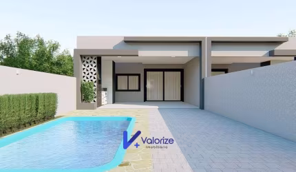 Casa com piscina perto do mar e suíte