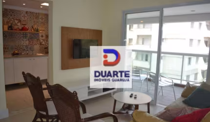 Apartamento com 2 dormitórios para alugar, 78 m² por R$ 6.000,00/mês - Astúrias - Guarujá/SP