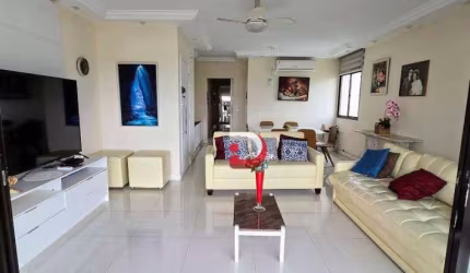 Apartamento com 4 dormitórios para alugar, 148 m² por R$ 9.000,00/mês - Astúrias - Guarujá/SP
