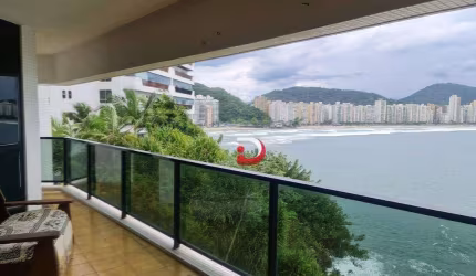 Apartamento com 3 dormitórios para alugar, 154 m² por R$ 8.000,00/mês - Jardim Astúrias - Guarujá/SP