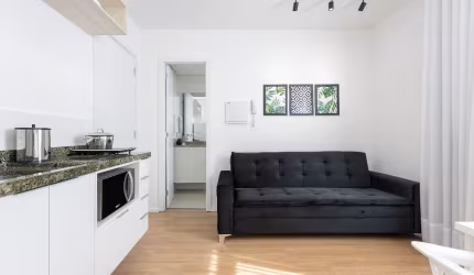 Apartamento 1 quarto para locação em Curitiba, até 4 pessoas, 26m²