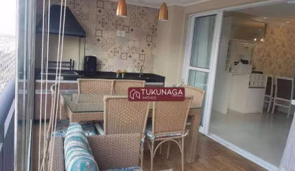 Apartamento com 3 dormitórios para alugar, 123 m² por R$ 10.438,00/mês - Jardim Flor da Montanha - Guarulhos/SP