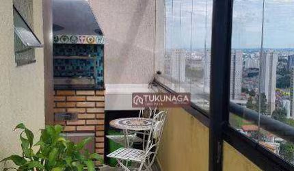 Apartamento Duplex com 3 dormitórios para alugar, 108 m² por R$ 3.500/mês - Parque Continental II - Guarulhos/SP
