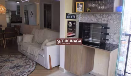 Apartamento com 3 dormitórios para alugar, 76 m² por R$ 5.807,00/mês - Picanco - Guarulhos/SP