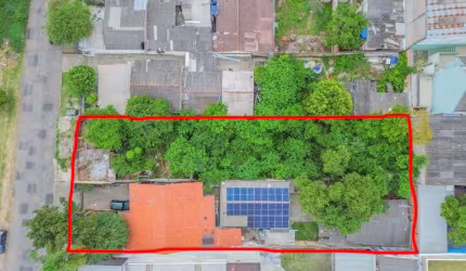 Terreno a duas quadras do Shopping Boulevard à venda, com 1.210m² 22x55, no Bairro Xaxim Curitiba /PR.