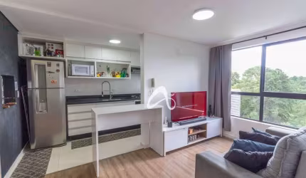 Excelente apartamento semimobiliado à venda, com 2 quartos sendo 1 suíte a 4min do Parque Barigui, no Bairro Santo Inácio, Curitiba/PR.