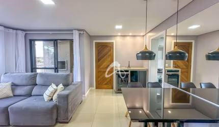 Apartamento semimobiliado à venda, com 02 quartos, sacada com churrasqueira e a 3 min do Shopping Palladium, Lindoia, Curitiba/PR.