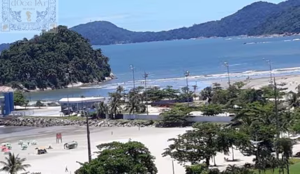 Apartamento à venda no José Menino, Santos-SP: Vista ao mar, 3 quartos, 2 salas, 2 banheiros, 2 vagas e 119,62m² de área!