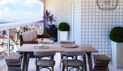 Cobertura com 3 dormitórios à venda, 168 m² por R$ 1.100.000,00 - Aviação - Praia Grande/SP