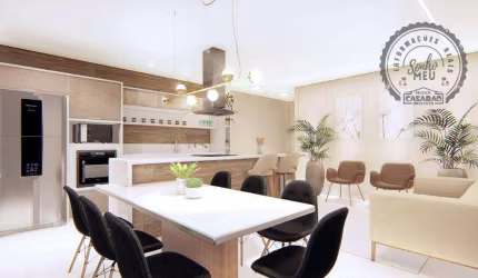 Apartamento com 2 dormitórios à venda, 74 m² por R$ 540.000,00 - Aviação - Praia Grande/SP