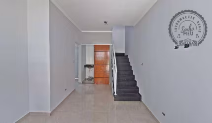 Sobrado com 3 dormitórios à venda, 125 m² por R$ 540.000,00 - Aviação - Praia Grande/SP