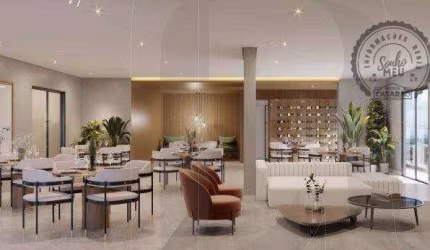 Apartamento Garden com 2 dormitórios à venda, 151 m² por R$ 1.078.996,80 - Guilhermina - Praia Grande/SP
