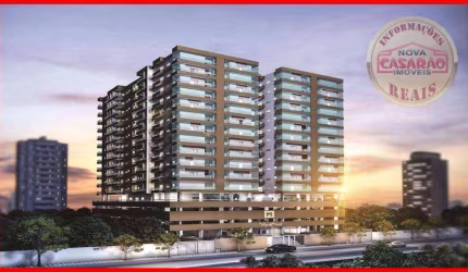 Apartamento com 3 dormitórios à venda, 106 m² por R$ 783.600,00 - Caiçara - Praia Grande/SP