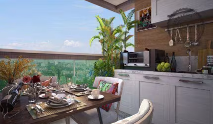 Apartamento com 2 dormitórios à venda, 62 m² por R$ 434.890,03 - Aviação - Praia Grande/SP