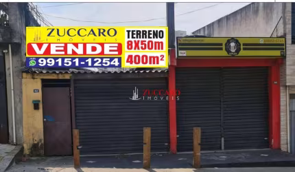 Terreno à venda, 400 m² por R$ 1.330.000,00 - Jardim Flor da Montanha - Guarulhos/SP